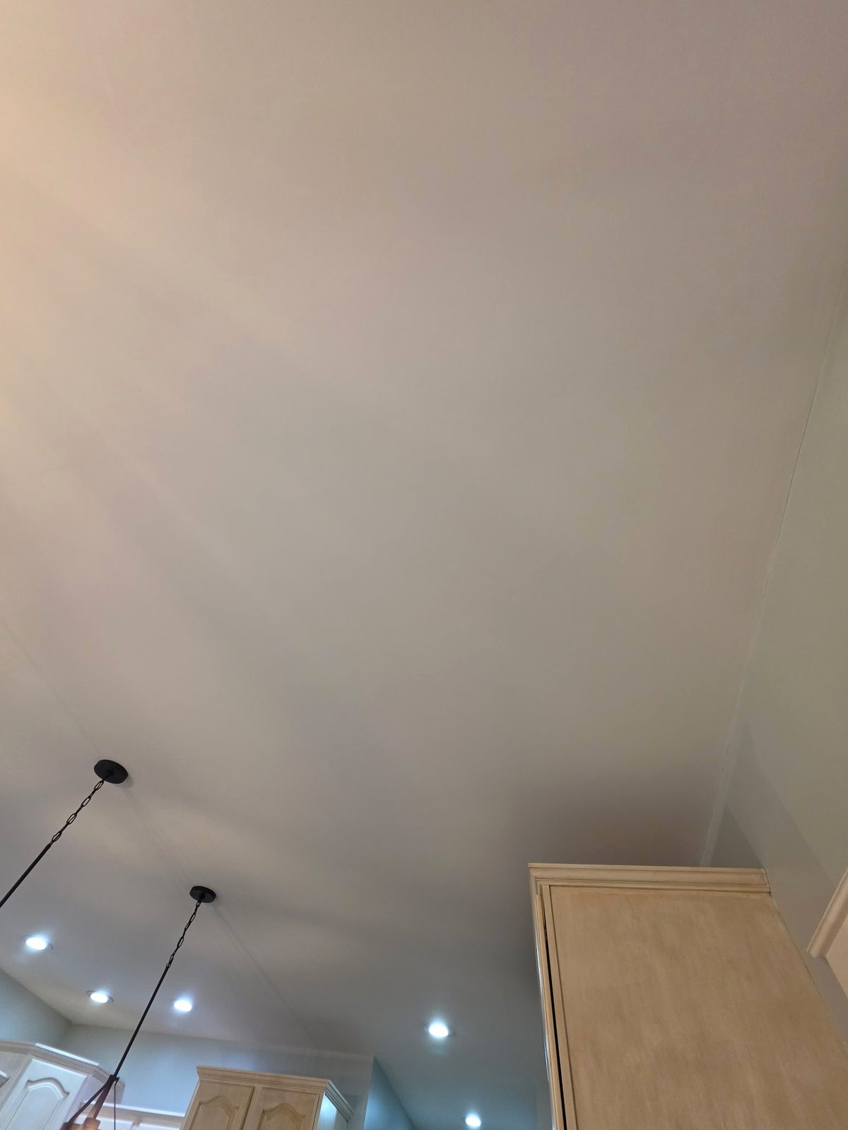 Kitchen ceiling painted by Exit Strategies Property Solutions in a DeWitt, Michigan home