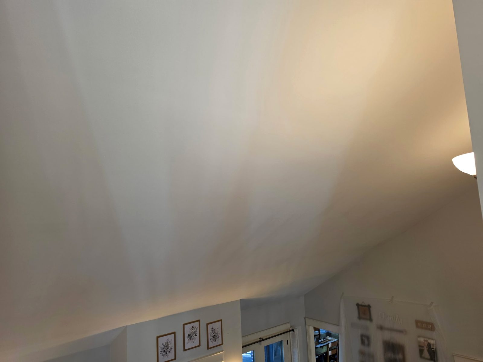 Vaulted cathedral ceiling painted by Exit Strategies Property Solutions in a DeWitt, Michigan home