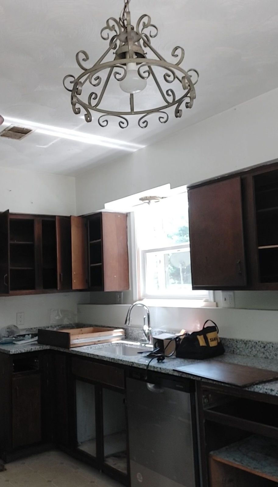 Kitchen cabinet project in progress
