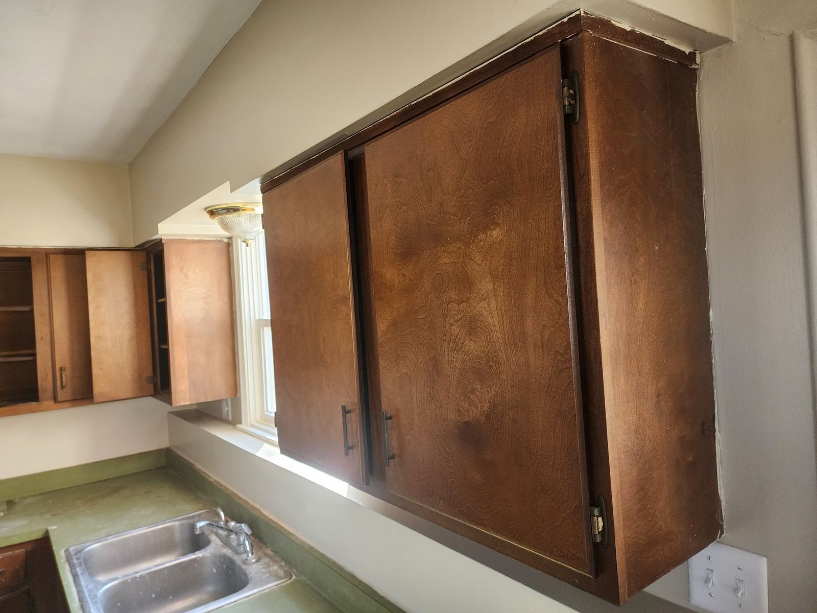 Existing wood kitchen cabinetry